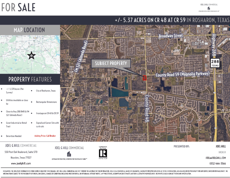 5.37 Acres on CR 48 and CR 59 | 3202 County Rd 48 – Joel G Hill Commercial